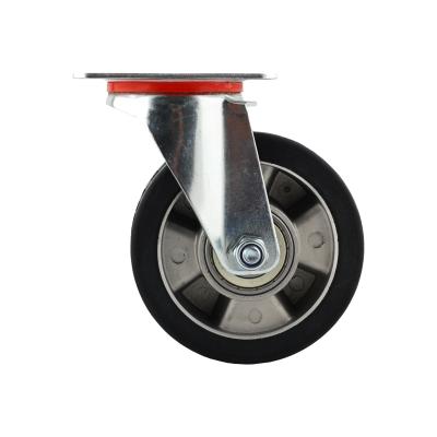 Zestaw kołowy obrotowy  aluminium-guma 120 kg - 450 kg